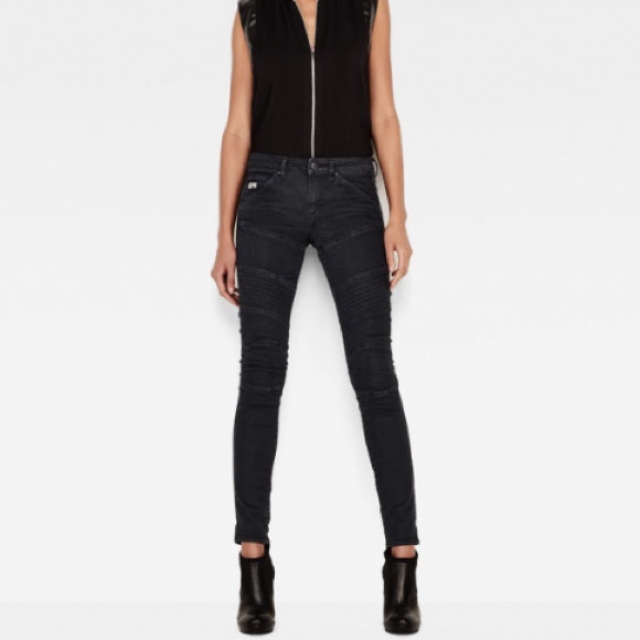 G-Star Raw 5620 Skinny Moto Biker Jeans - Picture 11 of 11
